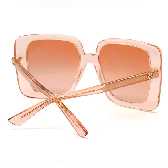 NEW GUCCI SQUARE WOMEN BEIGE GG1314S 005  SUNGLASSES - Picture 5 of 6